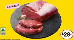 IGA Australian Value Beef Scotch Portions offer