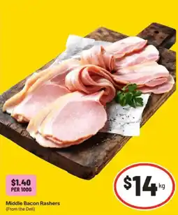 IGA Middle Bacon Rashers offer