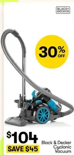 BIG W Black & Decker Cyclonic Vacuum offer
