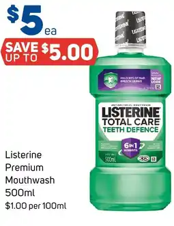 Foodland Listerine Premium Mouthwash offer