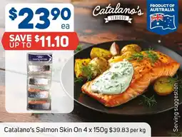 Foodland Catalano's Salmon Skin On offer