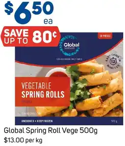 Foodland Global Spring Roll Vege offer