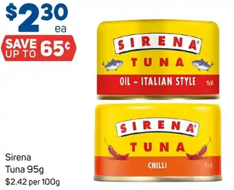 Foodland Sirena Tuna offer