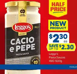 Foodland Leggo's Pasta Sauces offer