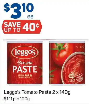 Foodland Leggo's Tomato Paste offer