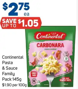 Foodland Continental Pasta & Sauce Family Pack offer