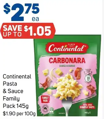 Foodland Continental Pasta & Sauce Family Pack offer
