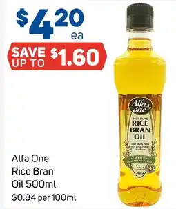 Foodland Alfa One Rice Bran Oil offer