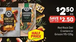 Foodland Red Rock Deli Crackers or Grissini offer