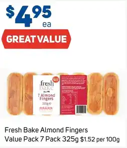 Foodland Fresh Bake Almond Fingers Value Pack offer