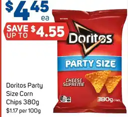 Foodland Doritos Party Size Corn Chips offer