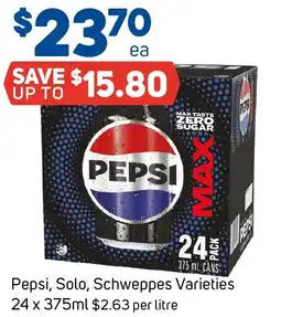 Foodland Pepsi, Solo, Schweppes Varieties offer