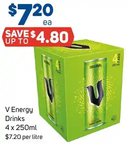 Foodland V Energy Drinks offer