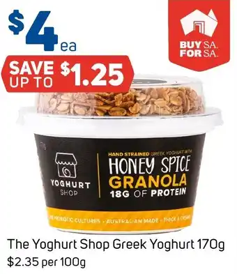 Foodland The Yoghurt Shop Greek Yoghurt offer