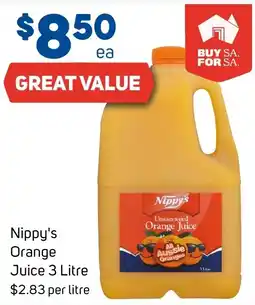 Foodland Nippy's Orange Juice offer