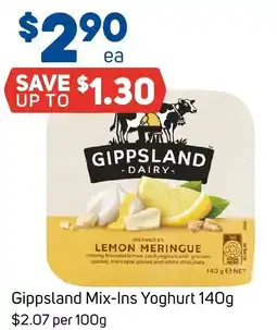 Foodland Gippsland Mix-Ins Yoghurt offer