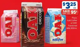 Foodland Pauls Iced Coffee or OAK Flavoured Milk offer