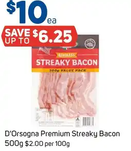 Foodland D'Orsogna Premium Streaky Bacon offer