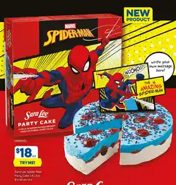 Foodland Sara Lee Spider-Man Party Cake offer