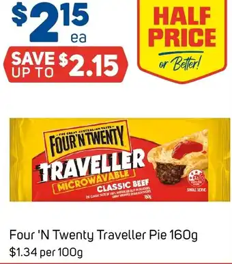 Foodland Four 'N Twenty Traveller Pie offer