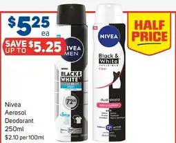 Foodland Nivea Aerosol Deodorant offer