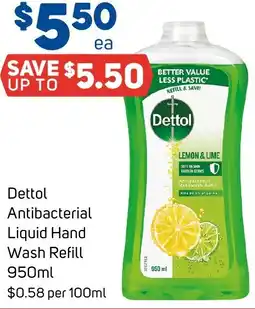 Foodland Dettol Antibacterial Liquid Hand Wash Refill offer