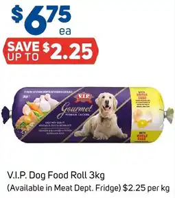 Foodland V.I.P. Dog Food Roll offer