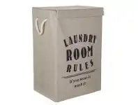 Laundry Room Rules Hamper