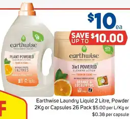 Foodland Earthwise Laundry Liquid, Powder or Capsules offer