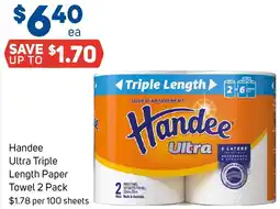 Foodland Handee Ultra Triple Length Paper Towel offer
