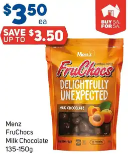 Foodland Menz FruChocs Milk Chocolate offer