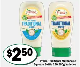 Friendly Grocer Praise Traditional Mayonnaise Squeeze Bottle offer