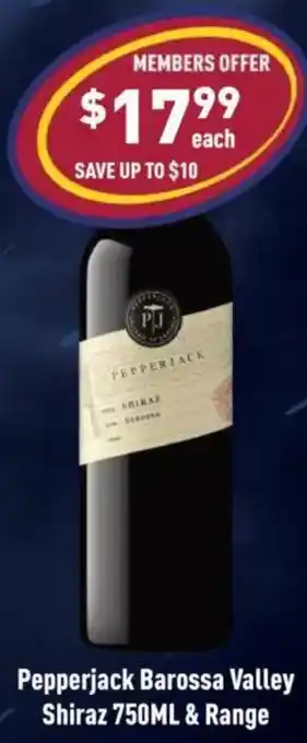 Pepperjack Barossa Valley Shiraz & Range