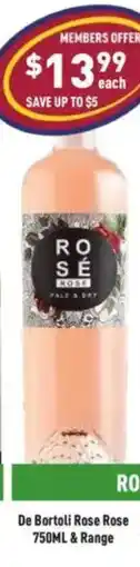 Liquor Legends De Bortoli Rose Rose & Range offer