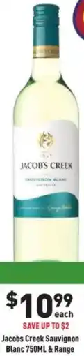 Liquor Legends Jacobs Creek Sauvignon Blanc & Range offer