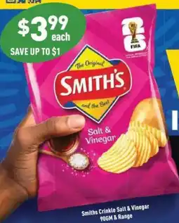 Liquor Legends Smiths Crinkle Salt & Vinegar & Range offer