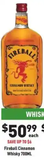 Liquor Legends Fireball Cinnamon Whisky offer
