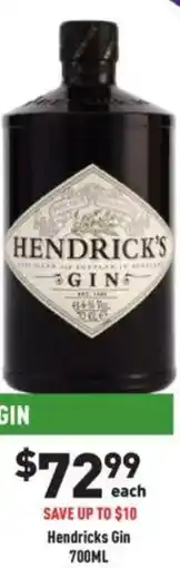 Liquor Legends Hendricks Gin offer