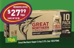 Liquor Legends Great Northern Super Crisp 3.5% Can offer