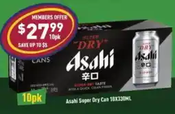 Liquor Legends Asahi Super Dry Can offer