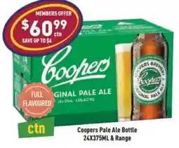 Liquor Legends Coopers Pale Ale Bottle & Range offer