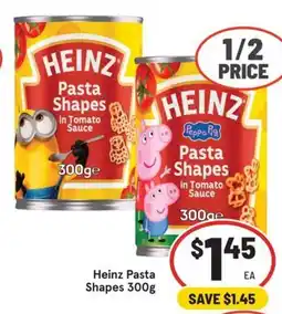 IGA Heinz Pasta Shapes offer