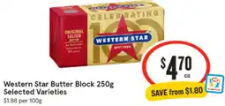 IGA Western Star Butter Block offer