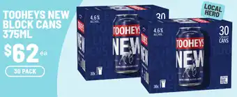 IGA Tooheys new block cans offer