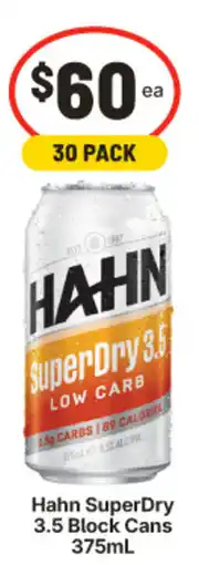 IGA Hahn SuperDry 3.5 Block Cans offer