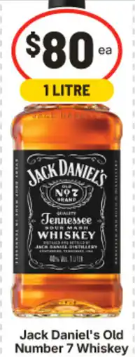 IGA Jack Daniel's Old Number 7 Whiskey offer