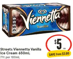 IGA Streets Viennetta Vanilla Ice Cream offer