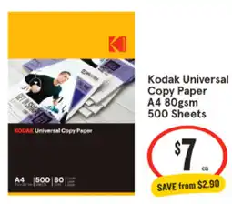 IGA Kodak Universal Copy Paper offer