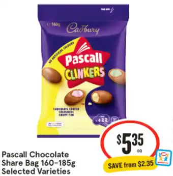 IGA Pascall Chocolate Share Bag offer