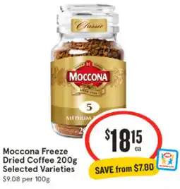 IGA Moccona Freeze Dried Coffee offer